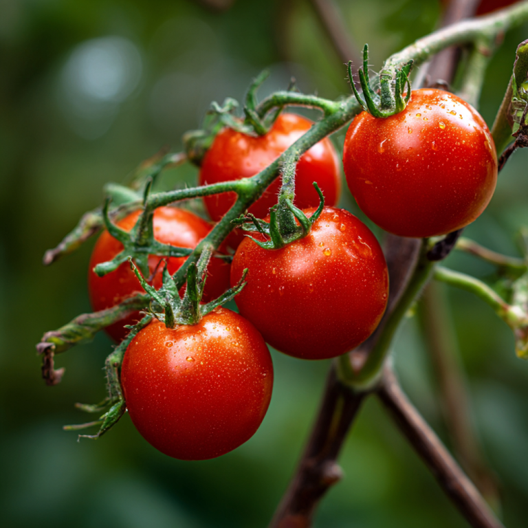 Tomatoes on vine